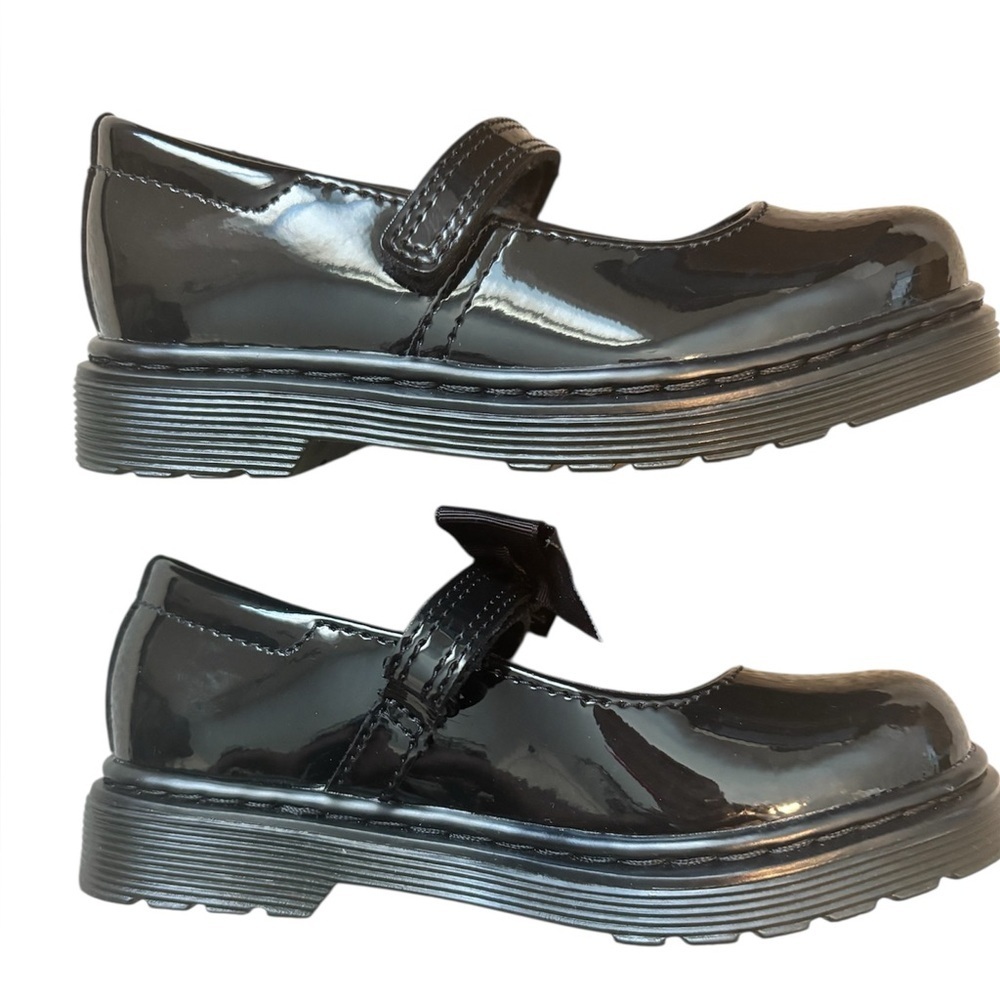 Dr. Martens Mary Jane Toddler Black Patent Leather Dress Shoes - Picture 2 of 8